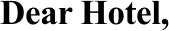 Dear Hotel Madrid | Luxury boutique hotel logo